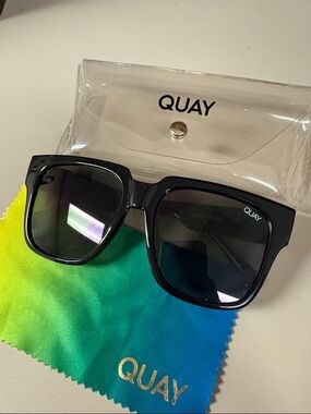 Quay Australia Black Square Sunglasses